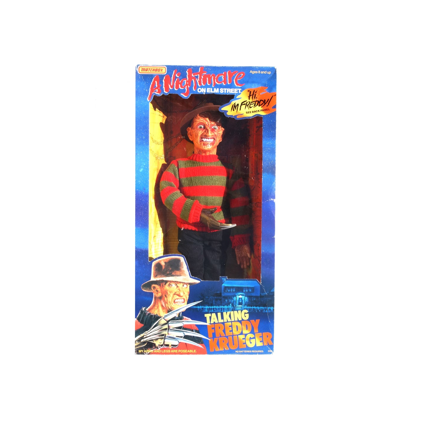 1989 Matchbox Nightmare on Elm Street Talking Freddy Kruger
